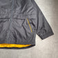 NIKE 90s ナイロンジャケット ブラック×イエロー リバーシブル仕様 スウォッシュ刺繍 インド製 Sサイズ1-9