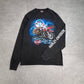 【HARLEY-DAVIDSON サンタクロース バイク クリスマス ロングスリーブTシャツ】2021年 M ブラック 両面プリント 袖プリント/8-44