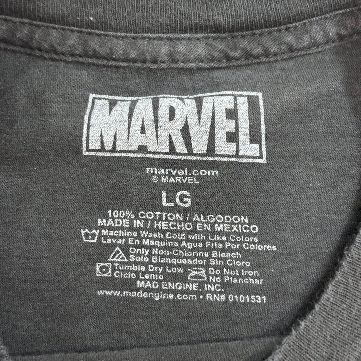 【MARVEL ミスティーク（Mystique） Tシャツ】ブラック / X-MEN / マーベル公式 / LG/7-3