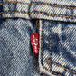 Levi’s USA製 チェックライナー 中綿デニムジャケット LARGE ブルーデニム ブランケットライナー/4-1