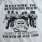 【1999 SOUTH PARK（サウスパーク） “Welcome to Huntington Beach” Tシャツ】USAイベントT XLサイズ ホワイト 古着/7-104