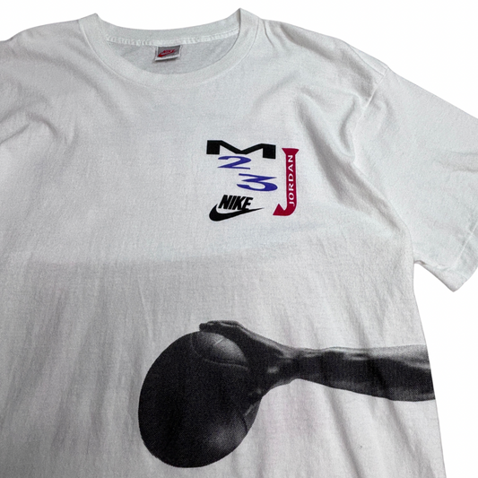 90s NIKE Michael Jordan バックプリントTシャツ USA製 XL ホワイト/7-43