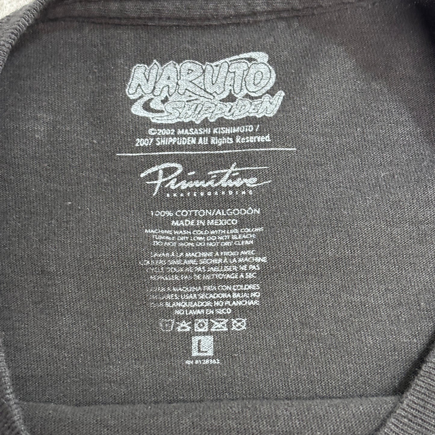【NARUTO-ナルト- 疾風伝】Naruto Shippuden ナルト プリントTシャツ ブラック/7-36