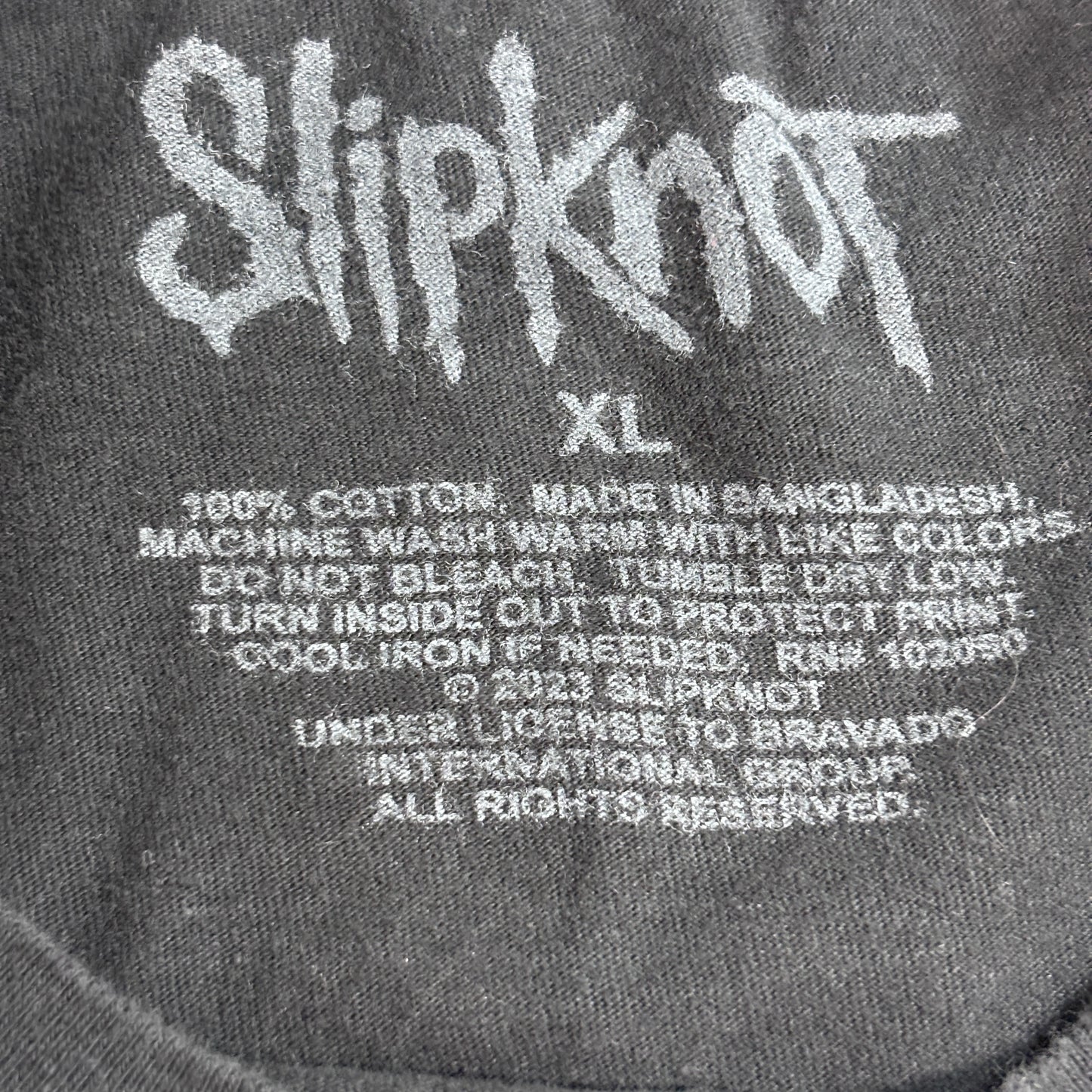【Slipknot “Eyeless” オフィシャル バンドTシャツ XL】7-111