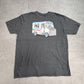 【Bob’s Burgers フードトラック プリントTシャツ】ボブズバーガーズ Ripple Junction グレー アニメT 古着/6-6
