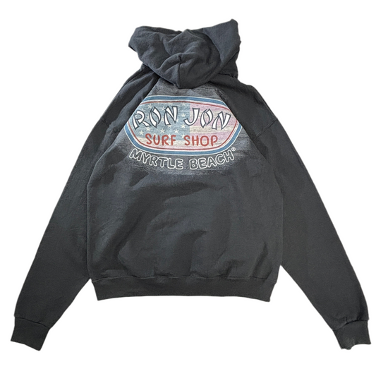 Ron Jon Surf Shop パーカー Lサイズ ブラック 裏起毛 USAサーフブランド Myrtle Beachデザイン