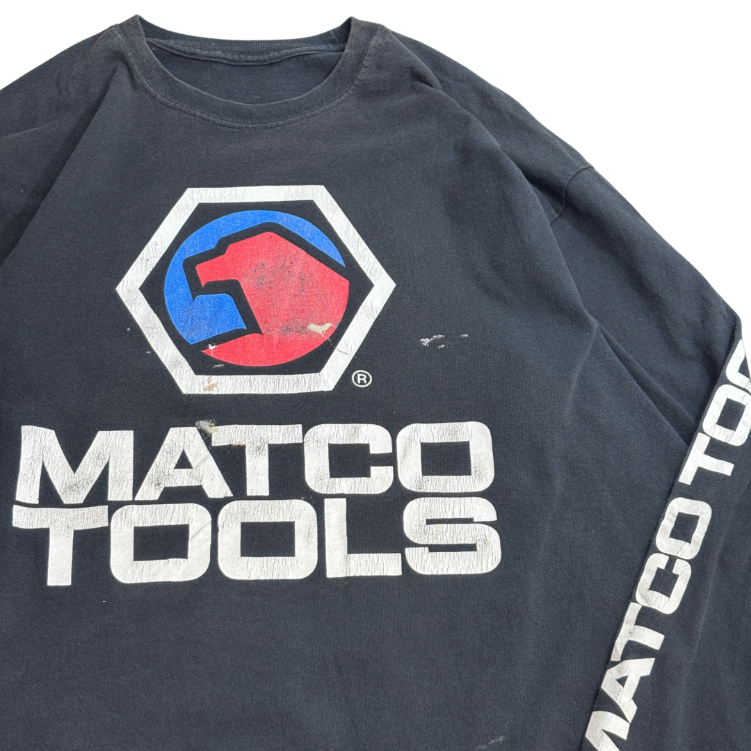 【MATCO TOOLS ロングスリーブTシャツ ブラック 両面プリント】8-27