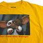 【Gremlins Gizmo プリントTシャツ】ギズモ Don’t Feed After Midnight イエロー 映画T キャラクターT 古着/8-5