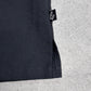 【Casino ファイヤーパターン 半袖シャツ】ブラック 炎 フレイム ダイスボタン オープンカラー Y2K 古着/8-35