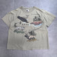 【STEAMBOAT COLORADO アニマルプリントTシャツ】USA製 BASICS 90s ネイチャー アウトドア L/7-29