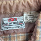 【70s 〜80s FRUIT OF THE LOOM ウールチェックシャツ】ポーランド製 75% WOOL ベージュ L 古着/8-70