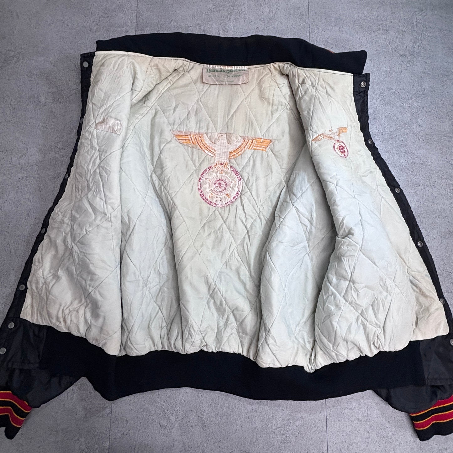 USA製 HARVARD CLOTHING GERMAN AMERICAN POLICE ASSOC 刺繍 ナイロンジャケット ヴィンテージ/3-7