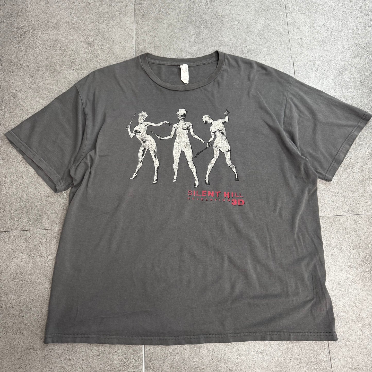【Silent Hill Revelation 3D ナースプリントTシャツ】映画T / ホラーT / ムービーT / グレー / COTTON HERITAGE/6-10