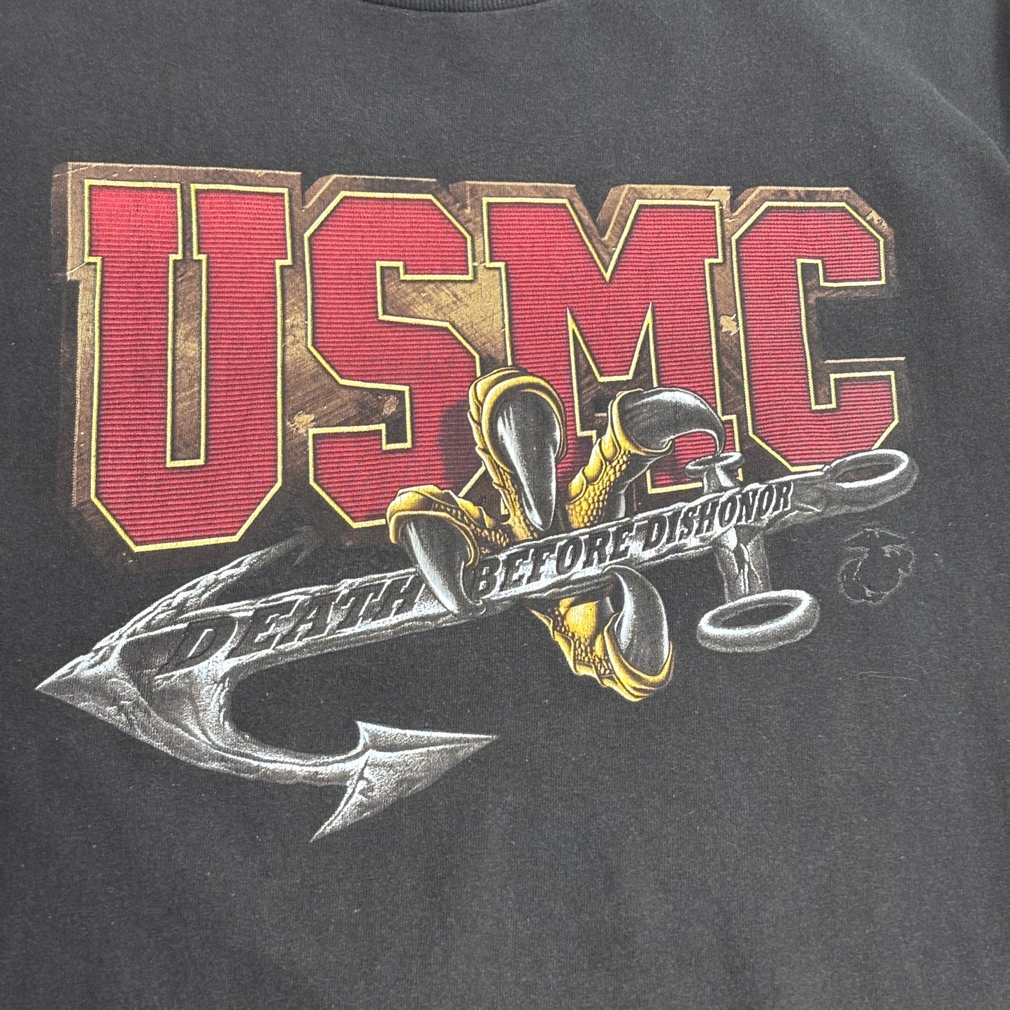 USMC マリーンコープス プリントTシャツ DELTA PRO WEIGHT ボディ/4-42