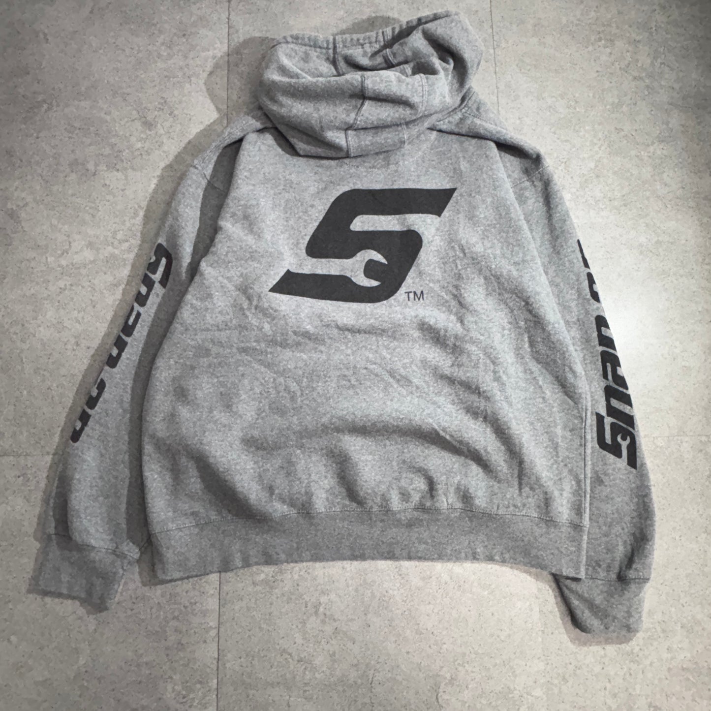 Snap-on パーカー / グレーカラー / ATHLETIC CITY製 / XL / 両袖ロゴ入り/2-37