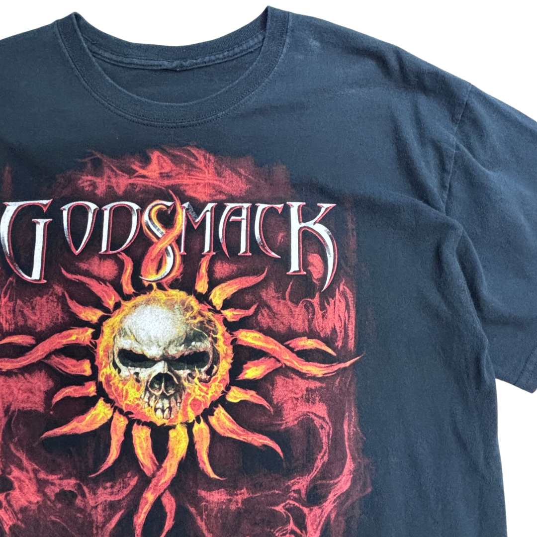 【Godsmack MASS CHAOS TOUR 2012 バンドTシャツ】ブラック/7-21