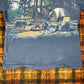 【アウトドア好き必見】キャンプファイヤー フォトTシャツ｜森と焚き火のリアル風景プリント