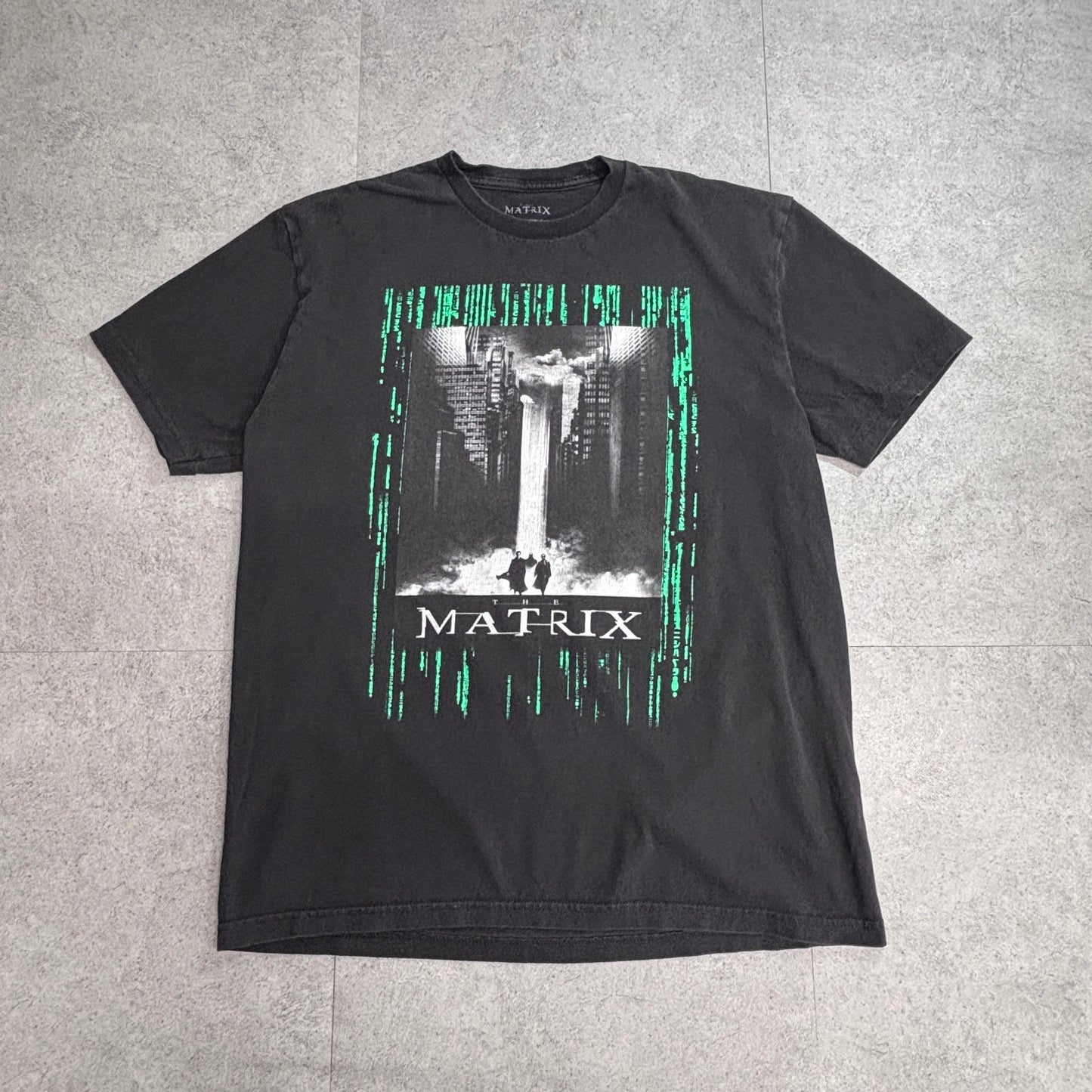 【THE MATRIX 映画Tシャツ / size L/ ブラック】7-85