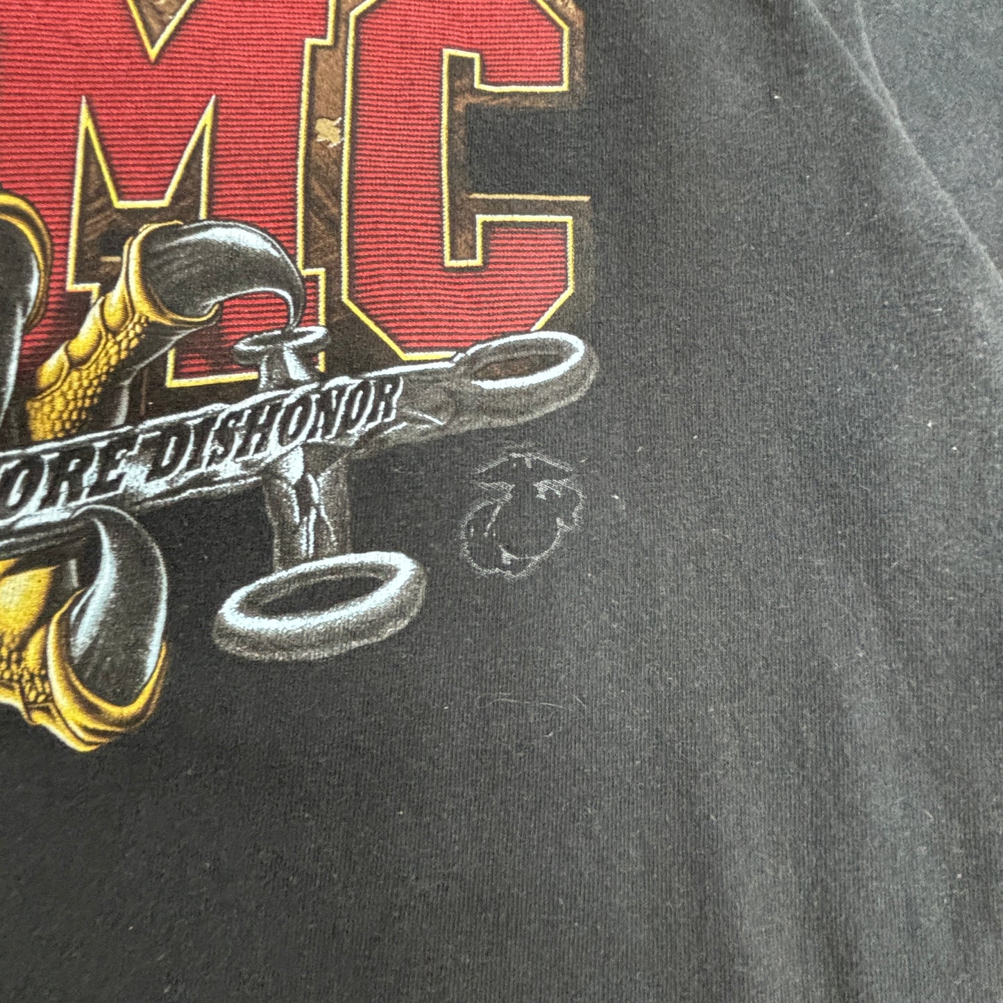 USMC マリーンコープス プリントTシャツ DELTA PRO WEIGHT ボディ/4-42