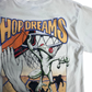 【1996 LIFEforms International “HOP DREAMS” フロッグ バスケットボール プリントTシャツ】90s アートTシャツ ホワイト 古着/8-62