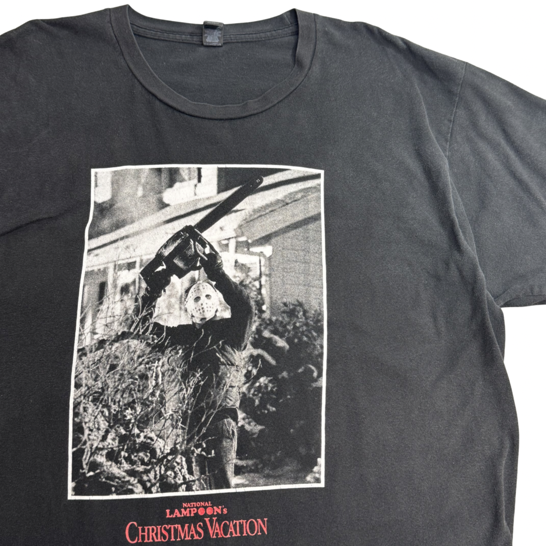 M&O Fine × National Lampoon’s Christmas Vacation ジェイソン パロディ ムービーTシャツ ブラック XL/7-53