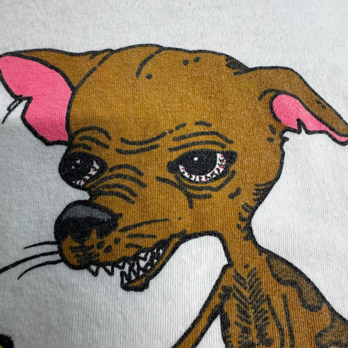 【Yo Quiero Tequila チワワ プリントTシャツ】メキシコ / アニマル / グラフィックTシャツ / ホワイト/7-68