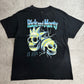【Rick and Morty スカル プリントTシャツ】リック＆モーティ Adult Swim ブラック L 2023年 バンドT風 古着/8-69
