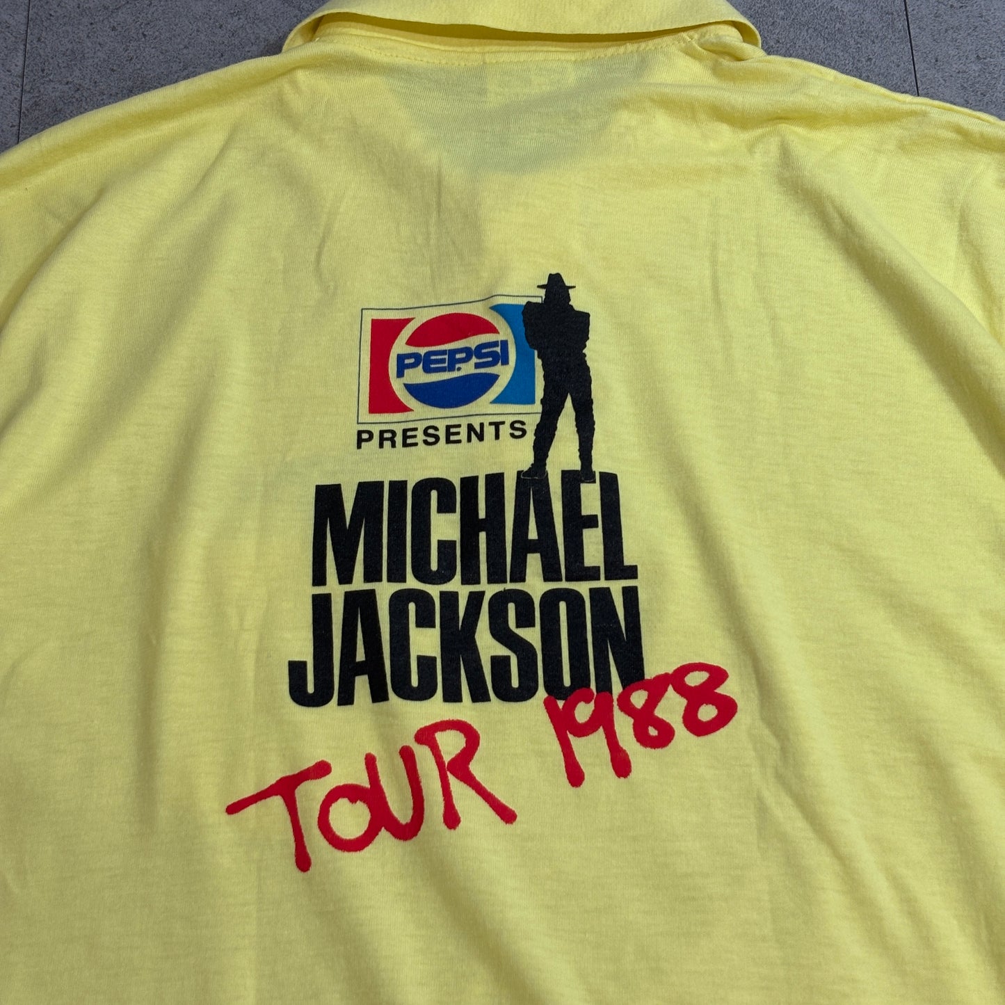1988 Michael Jackson Tour ポロシャツ Pepsi ツアー ヴィンテージ USA製 XL/7-49