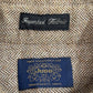 【JUDD INC. ヘリンボーン ウールシャツ】Imported Fabric エルボーパッチ ブラウン L/8-73