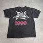 【Metallica MetClub 1999 “metälhead Living to Win” 両面プリントTシャツ】giantボディ ファンクラブ限定 90s ブラック バンドT 古着/8-13