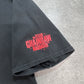 【THE TEXAS CHAINSAW MASSACRE（悪魔のいけにえ）レザーフェイス プリントTシャツ】ブラック/7-18