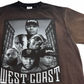 【WEST COAST ラップ プリントTシャツ】2Pac Dr.Dre Snoop Dogg Eazy-E Ice Cube Nipsey Hussle SHAKA WEAR 2XL ブラック HIPHOP 古着/7-97