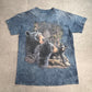 【THE MOUNTAIN “Find 13 Bears” ブラックベア アニマルプリント タイダイTシャツ】サイズL/8-77