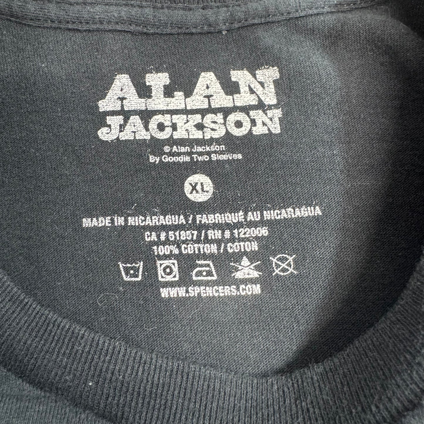Alan Jackson “Hotter Than A Hoochie Coochie” プリントTシャツ XL ブラック/7-46