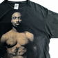 【2PAC / Tupac プリントTシャツ】ラップT / ヒップホップT / ブラック / DELTA PRO WEIGHT / 袖ダメージあり/6-12
