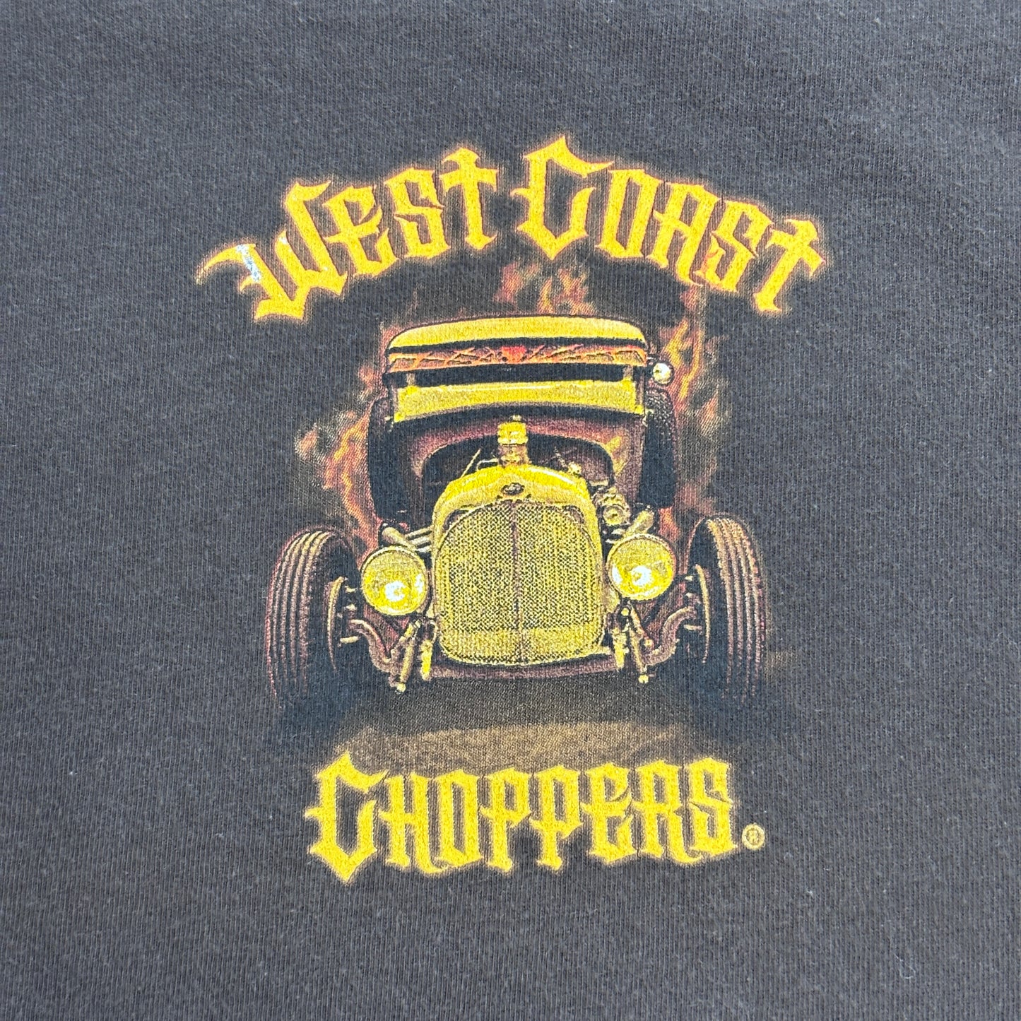 【West Coast Choppers ORIGINAL OUTLAW 両面プリントTシャツ】ウエストコーストチョッパーズ / バイカーT / チョッパー / XXX-LARGE/7-75