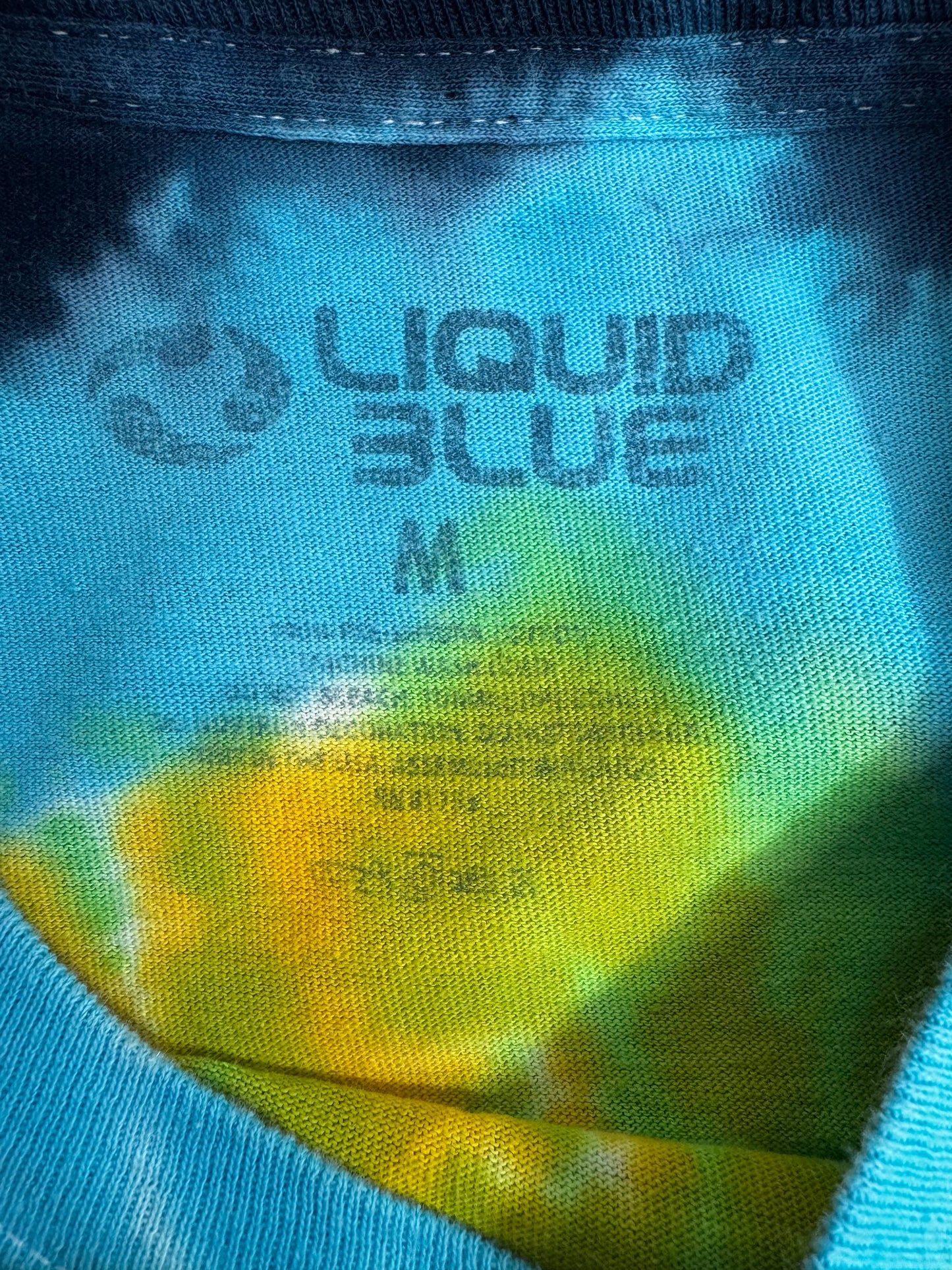 【Grateful Dead SUMMERTIME タイダイ ロングスリーブTシャツ】Liquid Blue ダンシングベア スカル サーフ 両面プリント 2000s 古着/8-67