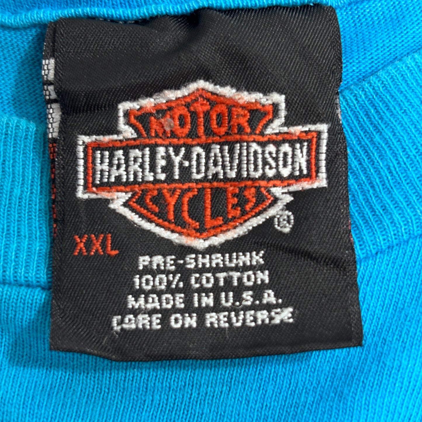 【Harley-Davidson Cleveland Ohio プリントTシャツ】South East 両面プリント USA製 XXL 古着/8-15