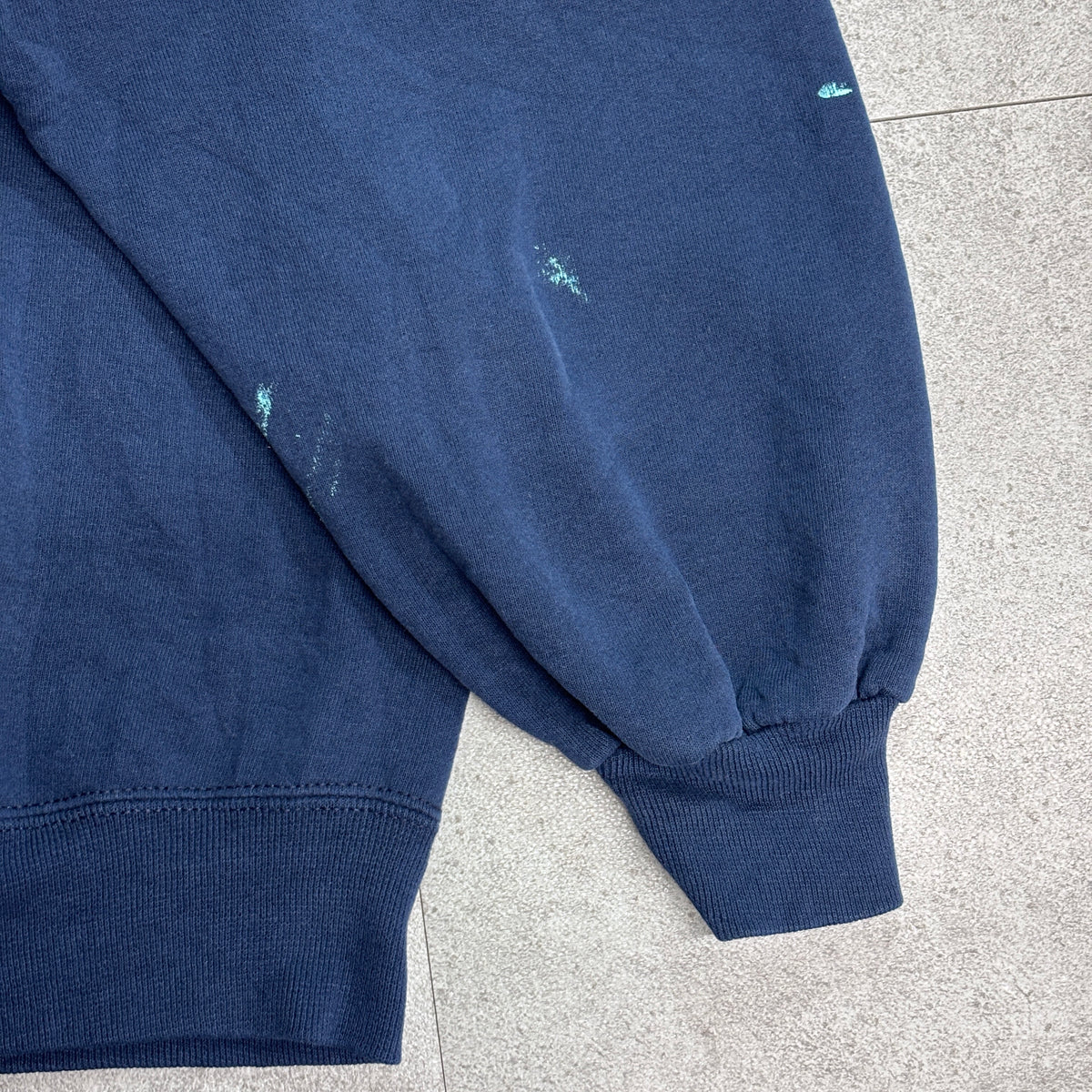 【90s Russell Athletic NEWMAN KNIGHTS スウェット】USA製 XL ラッセルアスレチック カレッジ ネイビー 古着/9-8