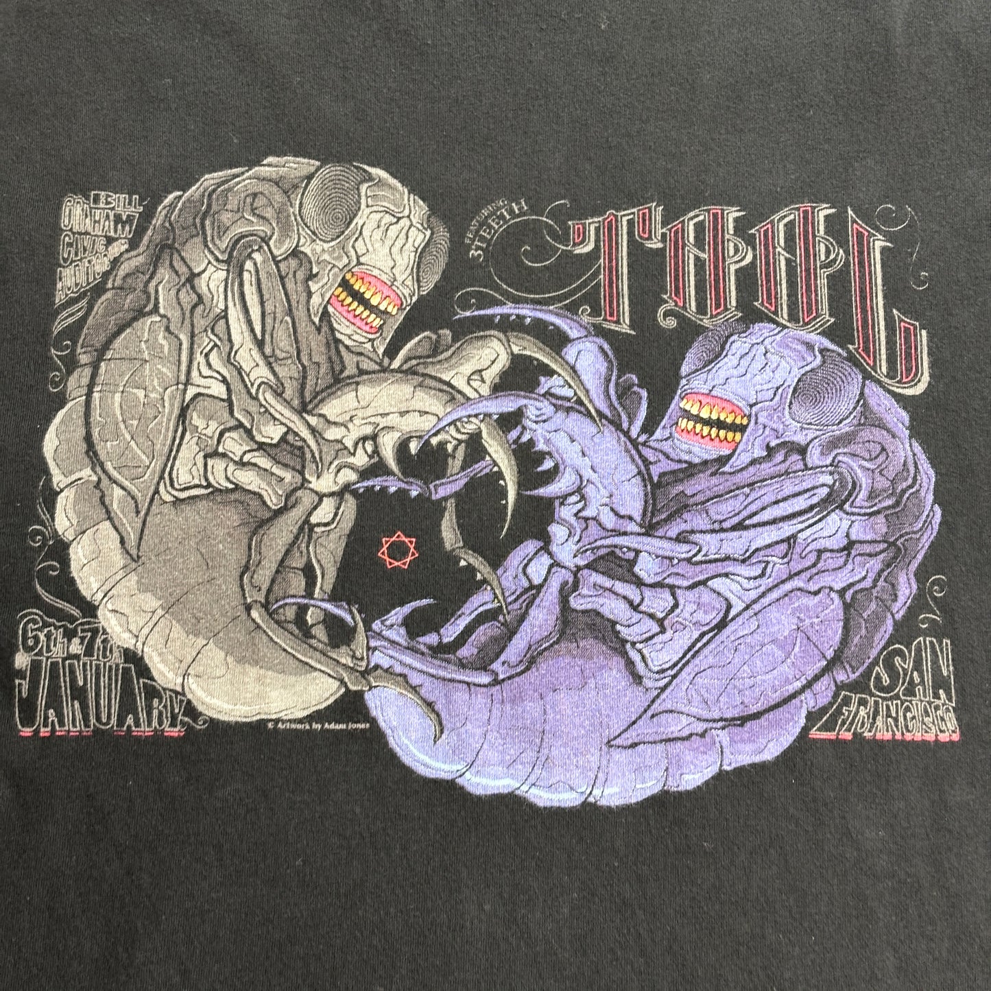 TOOL Tシャツ XL ブラック バンドTシャツ 公式マーチャンダイズ アダム・ジョーンズ アートワーク プリントTシャツ/4-47