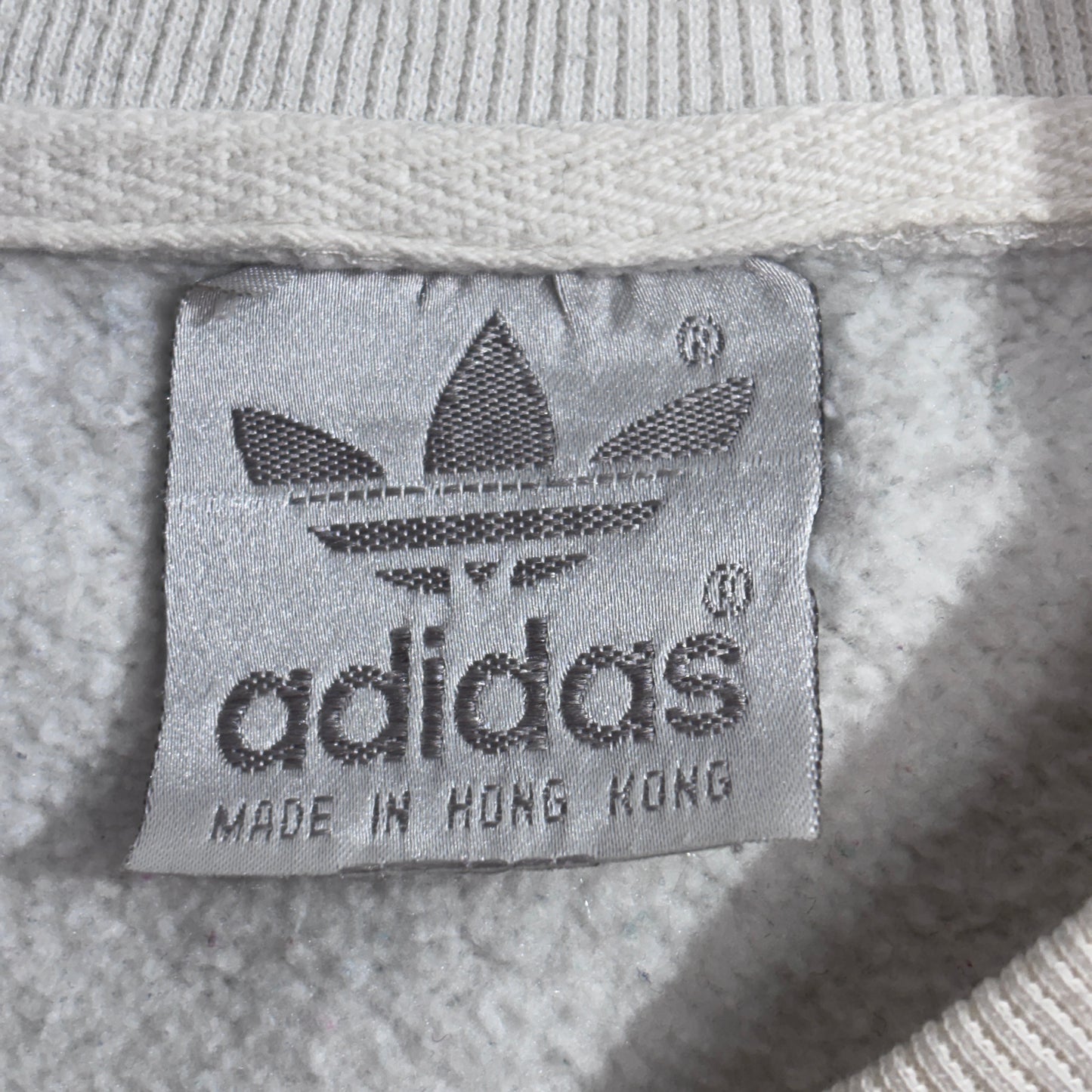 adidas トレフォイル ゴルフスウェット “THE HILLS CLASSIC” / ホワイト×イエロー×サックス / MADE IN HONG KONG/2-1