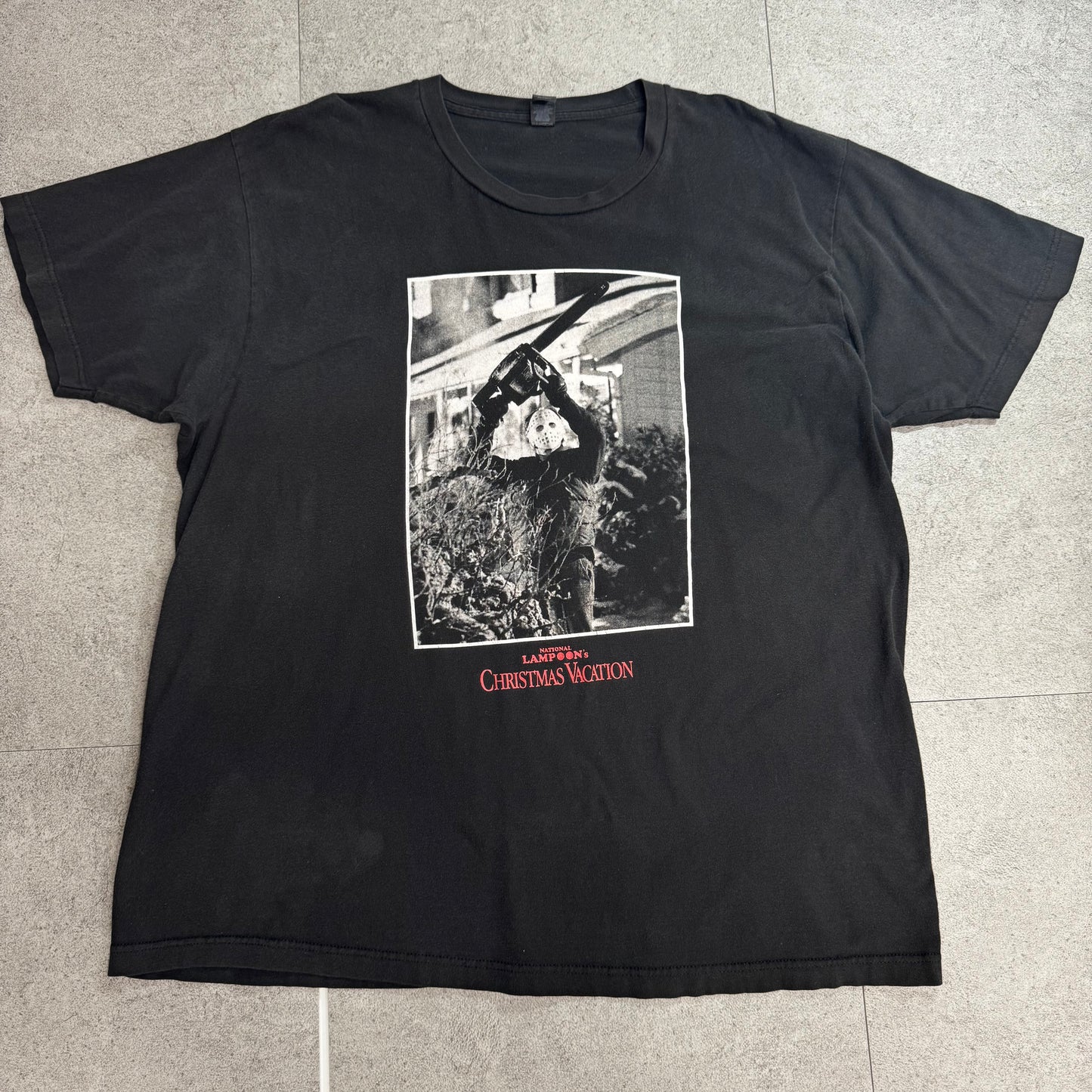 M&O Fine × National Lampoon’s Christmas Vacation ジェイソン パロディ ムービーTシャツ ブラック XL/7-53