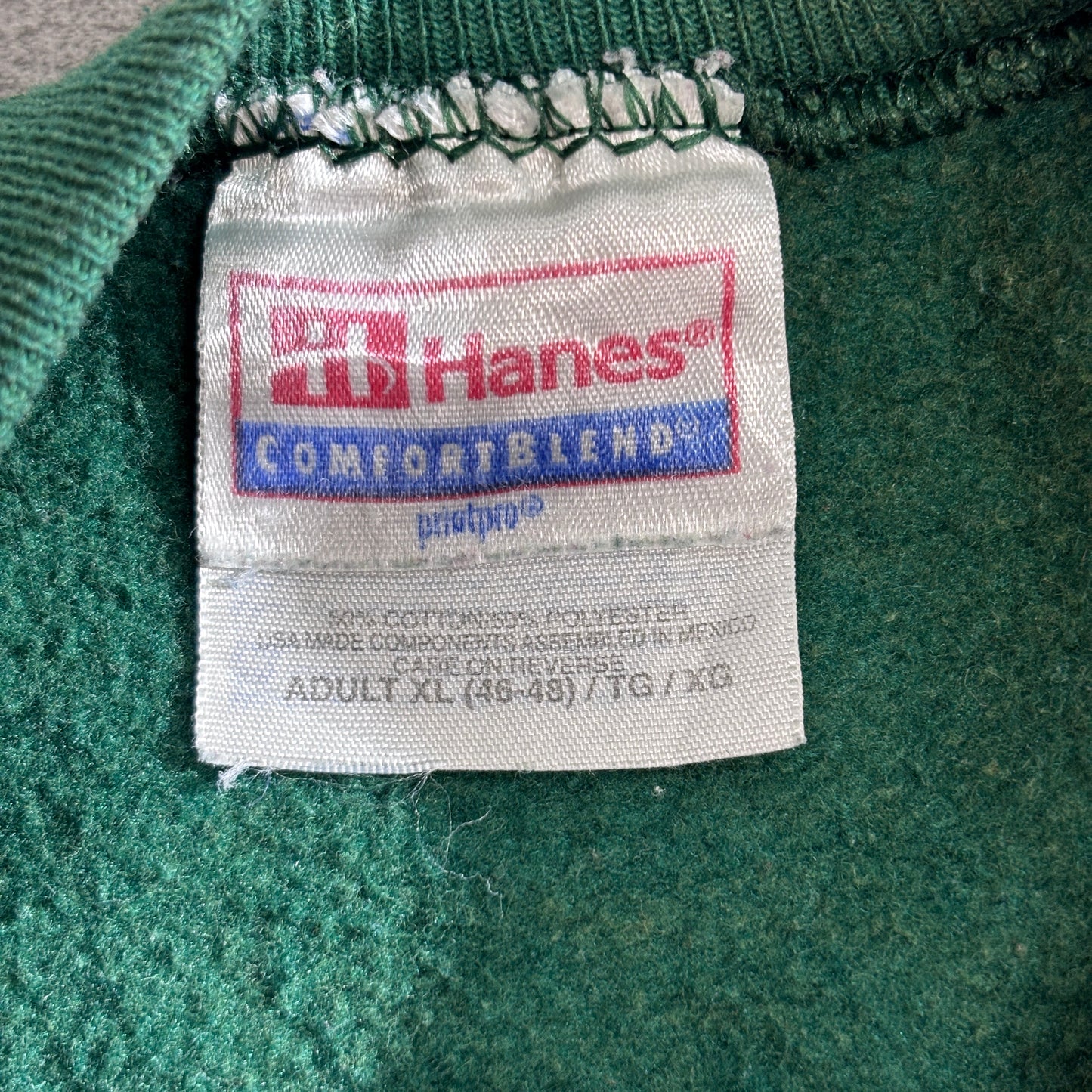 【ESKIMO JOE’S プリントスウェット XL】Hanes COMFORTBLEND グリーン クルーネック/2-86