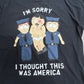 【South Park “I’m Sorry I Thought This Was America” Tシャツ】サウスパーク ランディ ブラック GILDAN アニメT 古着/6-4