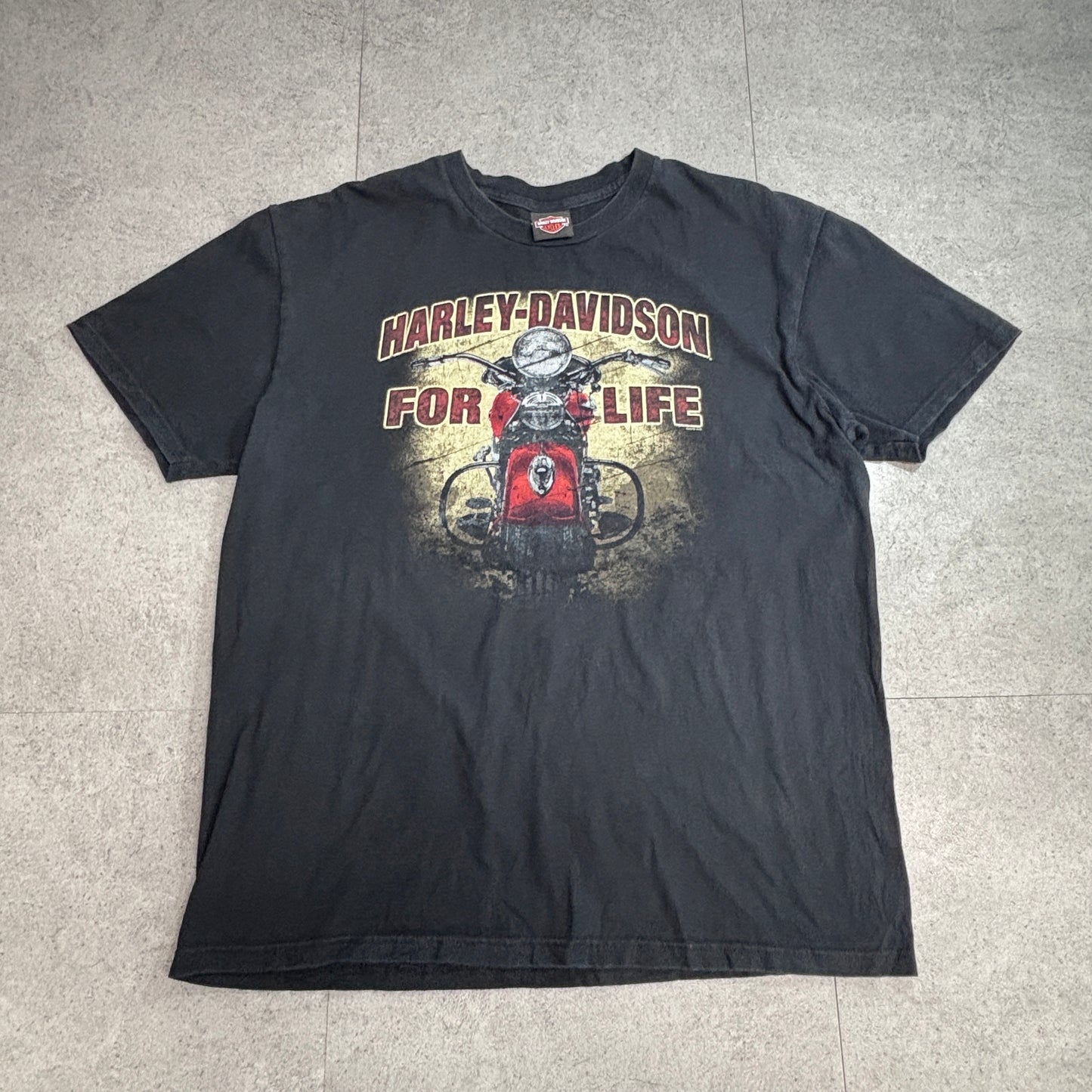 【Harley-Davidson 2010 両面プリントTシャツ】ハーレーダビッドソン Carolina Coast Wilmington NC XL ブラック 古着/8-52