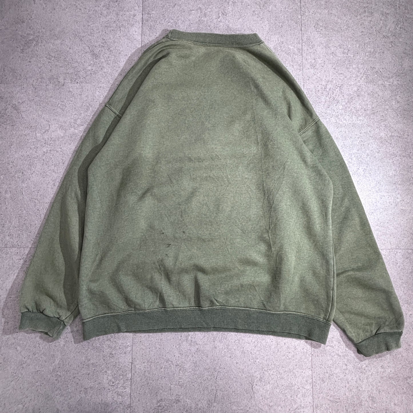 KS Deer Embroidery スウェット / グリーン / XXL / アニマル刺繍/MADE IN U.S.A. 1-22