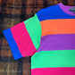 【90s USA製】Polo Ralph Lauren マルチボーダーTシャツ｜ヴィンテージ XL カラフル ポロ ラルフローレン