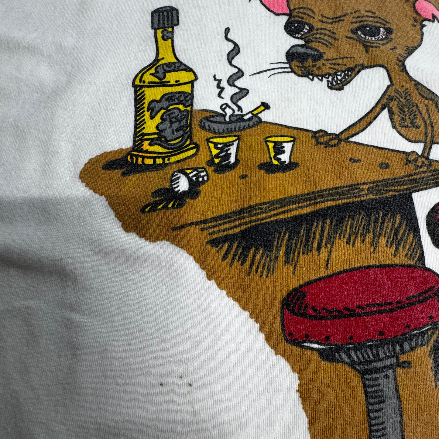 【Yo Quiero Tequila チワワ プリントTシャツ】メキシコ / アニマル / グラフィックTシャツ / ホワイト/7-68