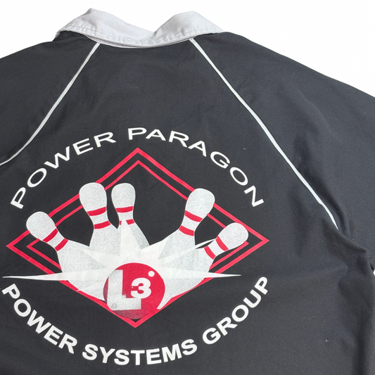 【Power Paragon / Power Systems Group ボウリングシャツ ブラック XL/TG】8-30