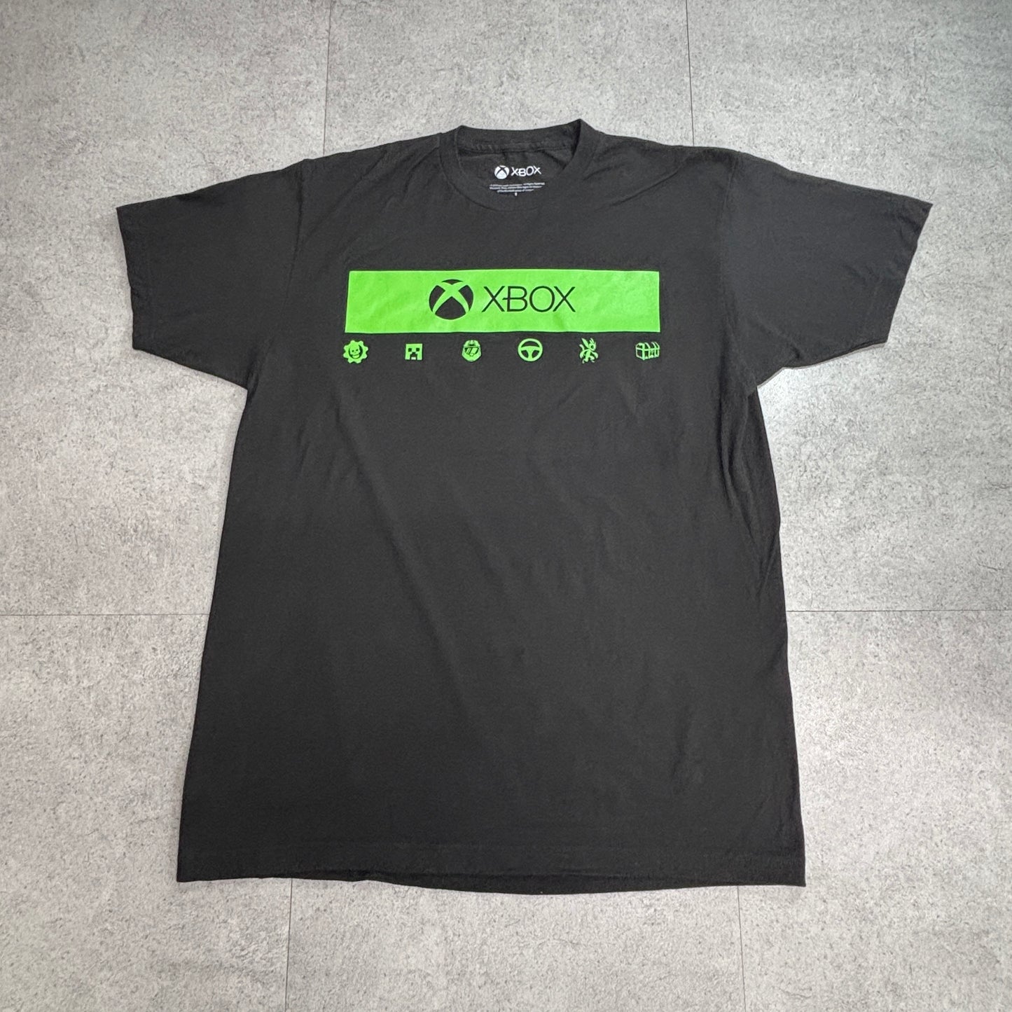 【XBOX ロゴ グラフィックTシャツ ブラック L】7-106